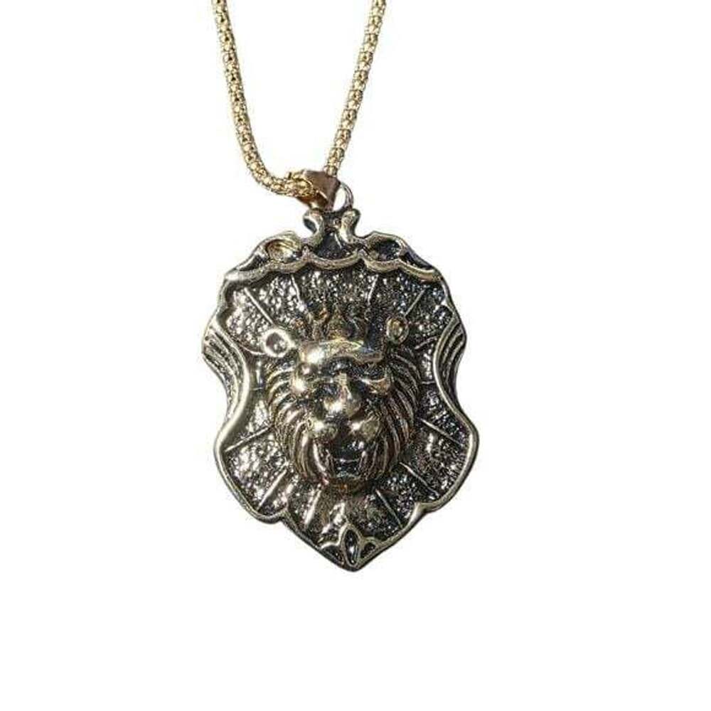 Betsey Johnson Gold Lion Pendant Necklace
